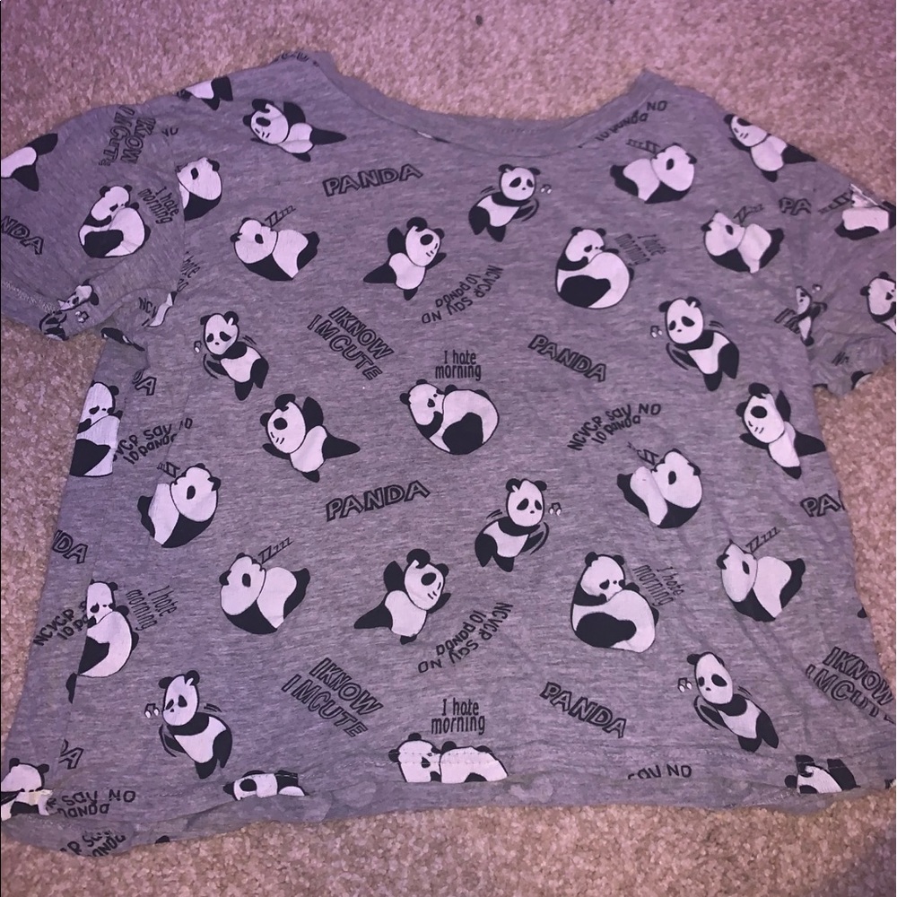 Panda crop top